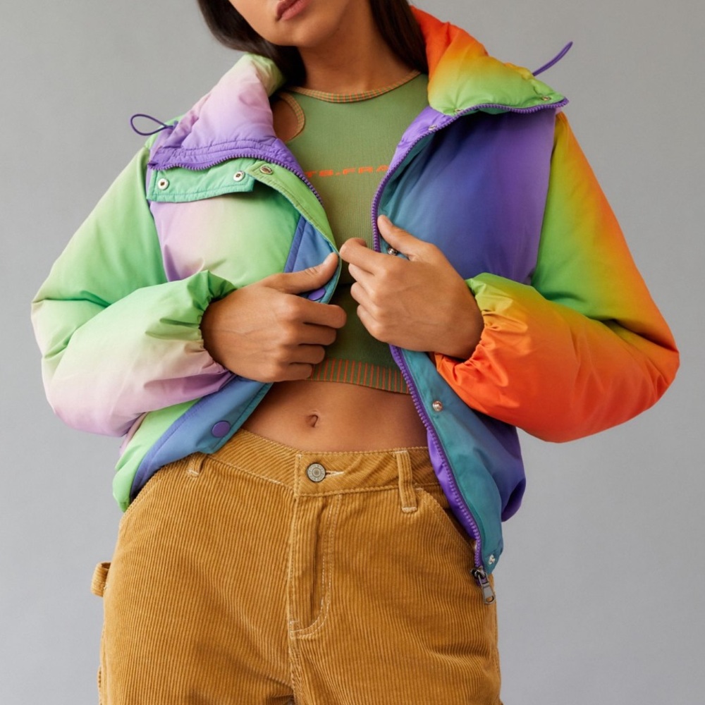Lightweight Funnel Neck Puffer Jacket